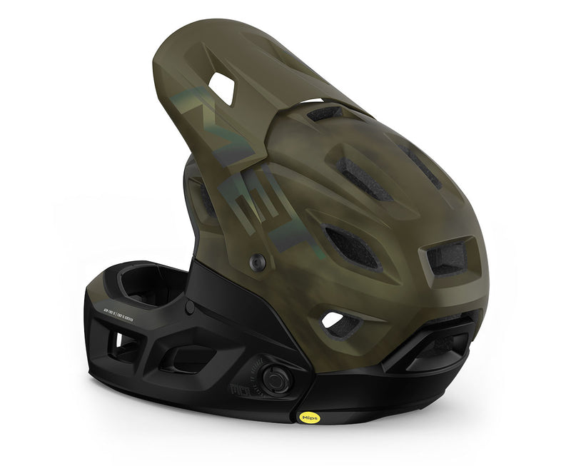 Met Casco de Bicicleta Parachute Mcr Mips Ce Kiwi Iridescent | Matt