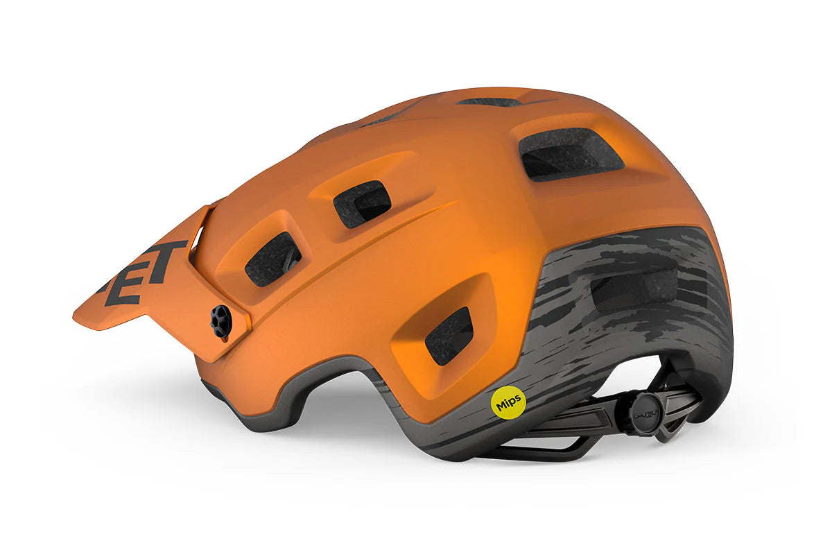 Casco Met Terranova Mips CE Orange Titanium Metallic Matt