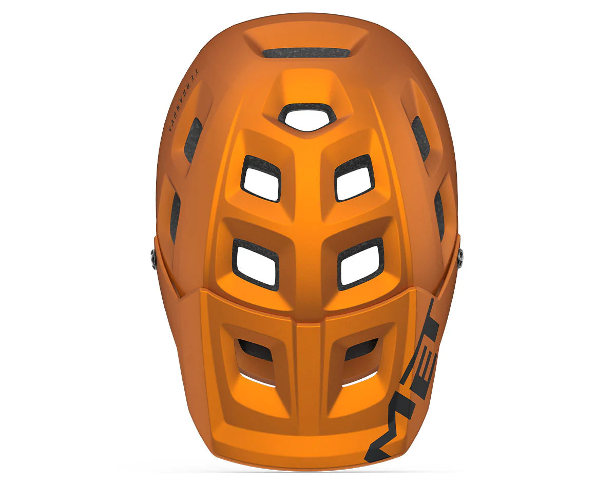 Casco Met Terranova Mips CE Orange Titanium Metallic Matt