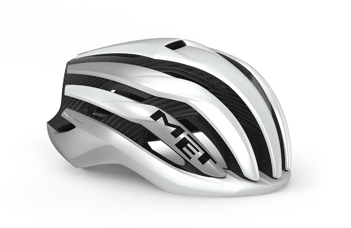 Met Casco de Bicicleta Trenta 3K Carbon Mips Ce White Silver | Matt - Rideshop