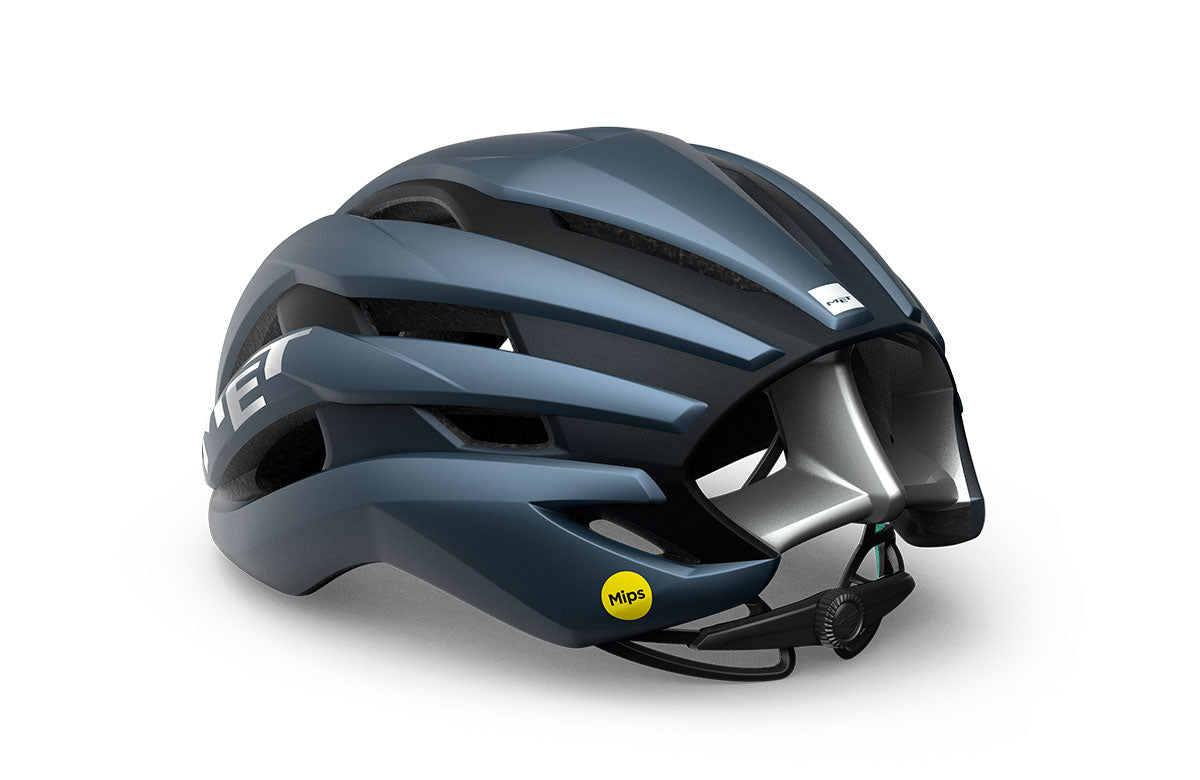 Casco de Bicicleta Met Trenta Mips Navy Silver Matt