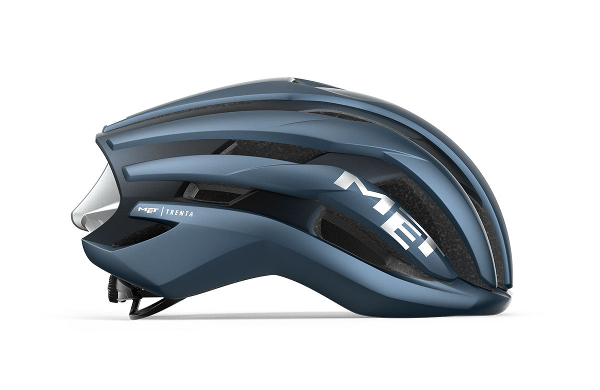 Casco de Bicicleta Met Trenta Mips Navy Silver Matt