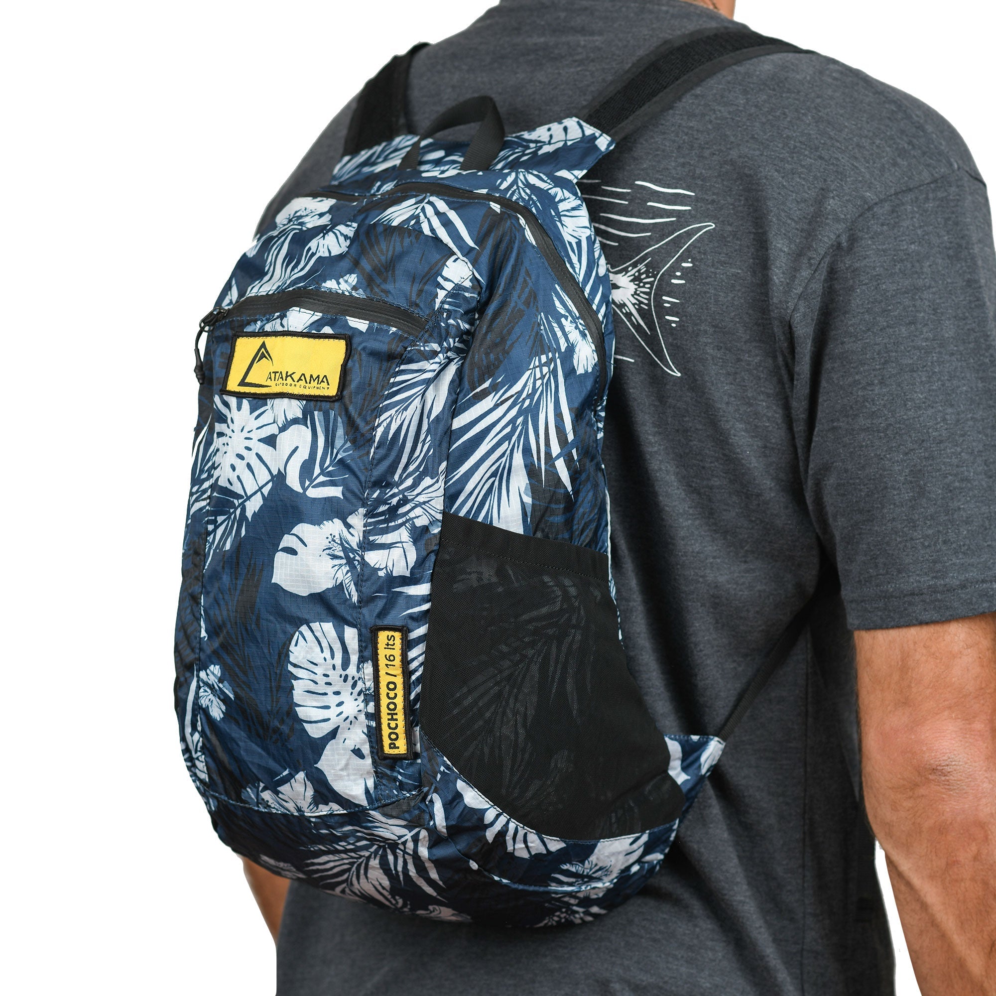 Mochila plegable Pochoco 16 Lt flores