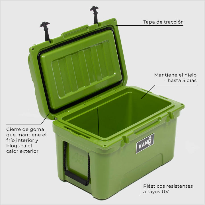 Kano Cooler O´Higgins 45Qt Verde - Rideshop