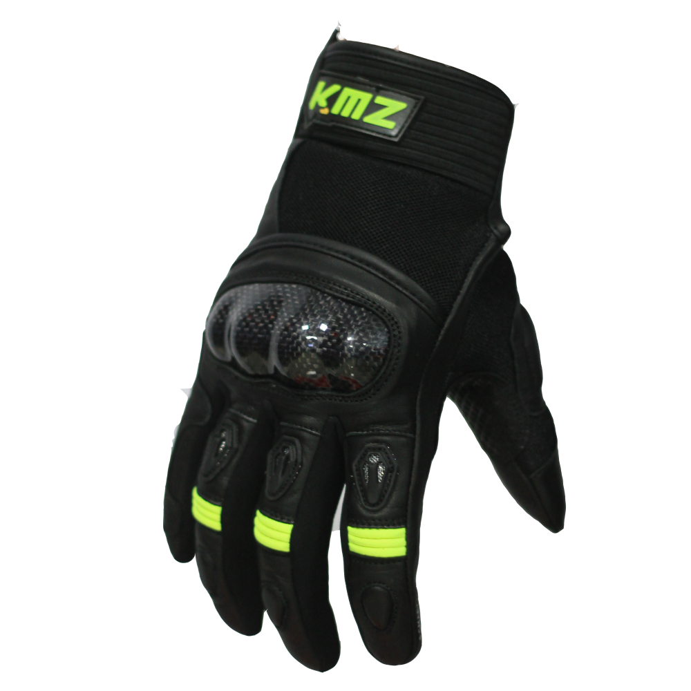 Guantes Moto Calle KMZ BomVer Negro/Neon