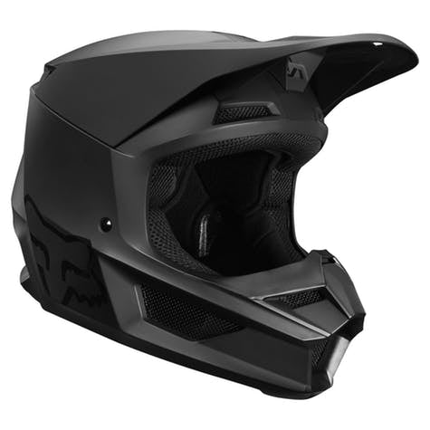 Casco Moto Niño V1 Negro Matte Fox - Rideshop