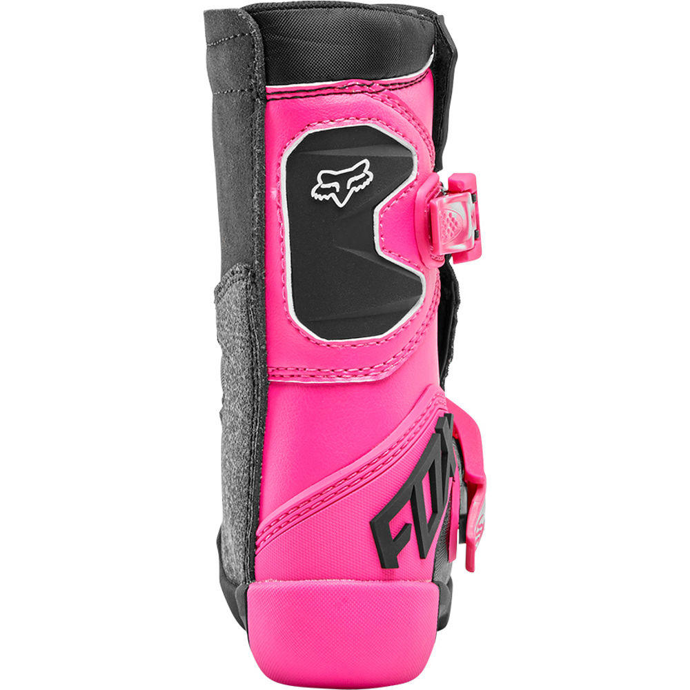 FOX Botas Moto Infantil Comp K Negro/Rosado - Rideshop