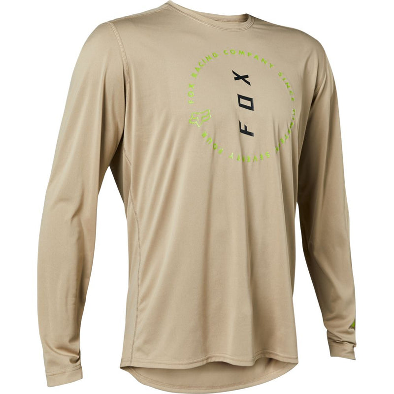 Polera Bicicleta Ranger LS Vert Gris Fox - Rideshop