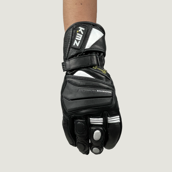 Guantes Moto Calle Primal Negro/Blanco