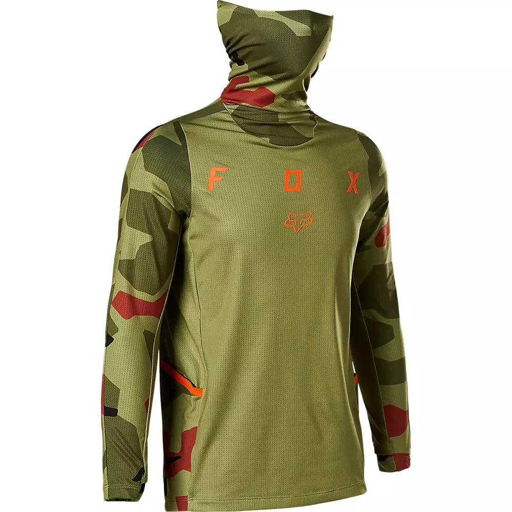 FOX Polera Moto Niño Ranger Drive Camo Negro