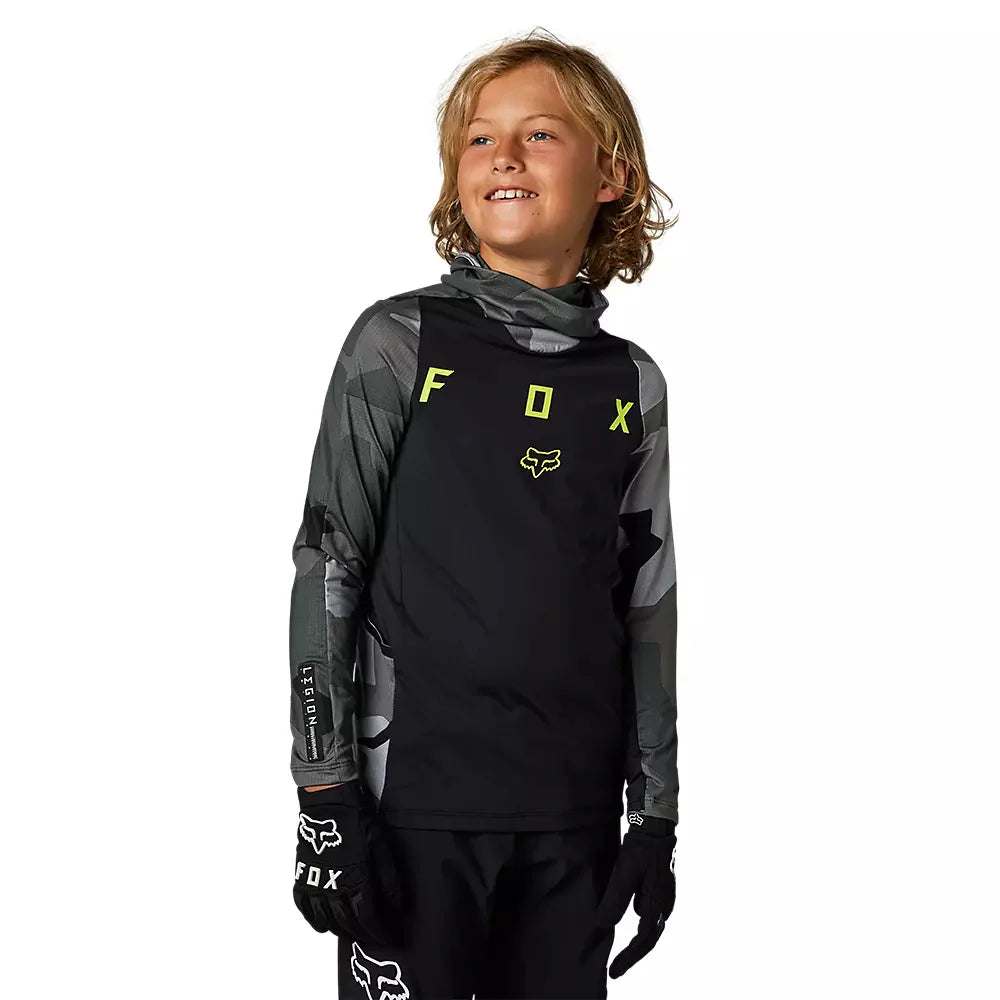 FOX Polera Moto Niño Ranger Drive Camo Verde