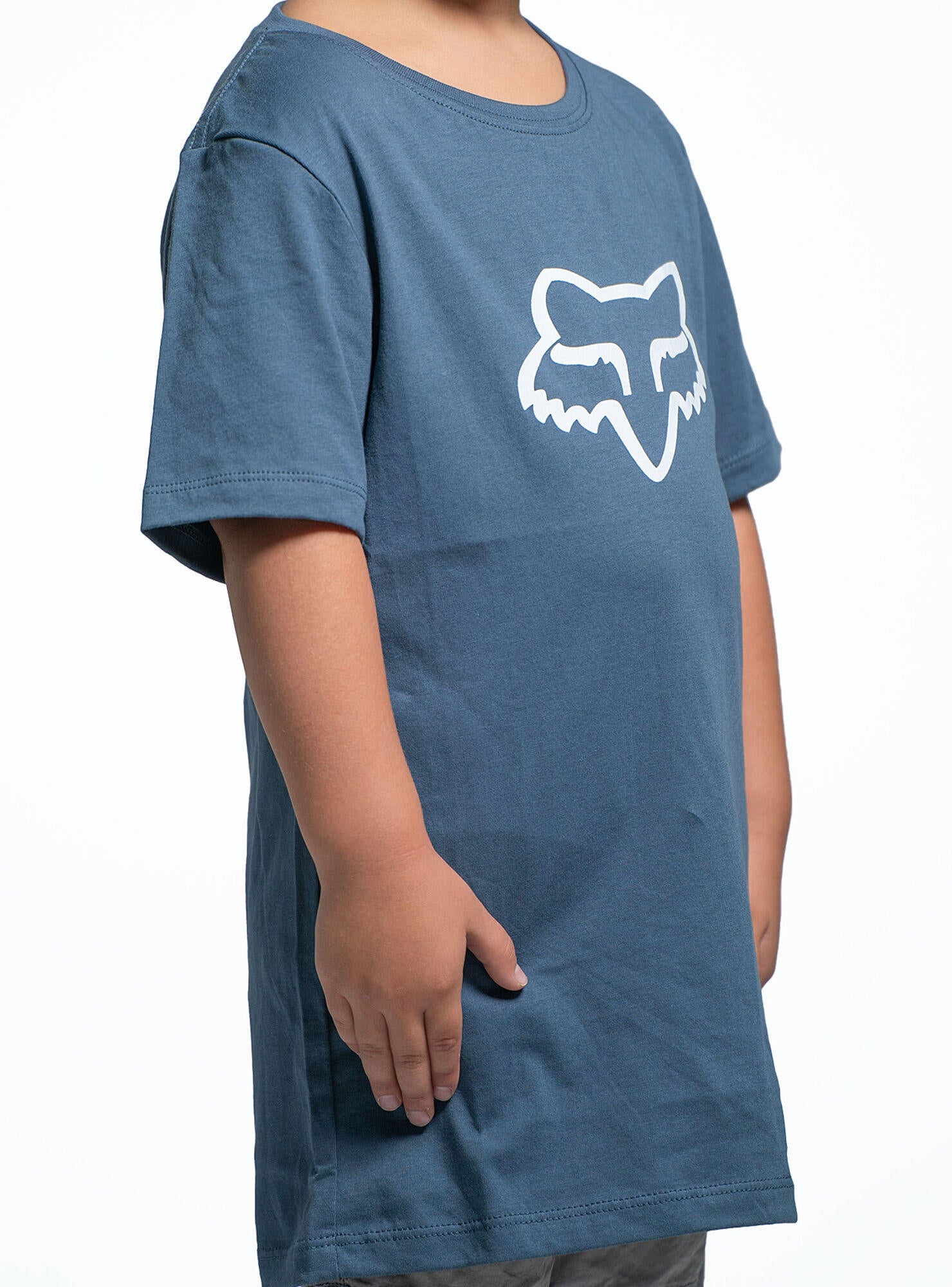 Polera Lifestyle Infantil Legacy Head Azul Fox