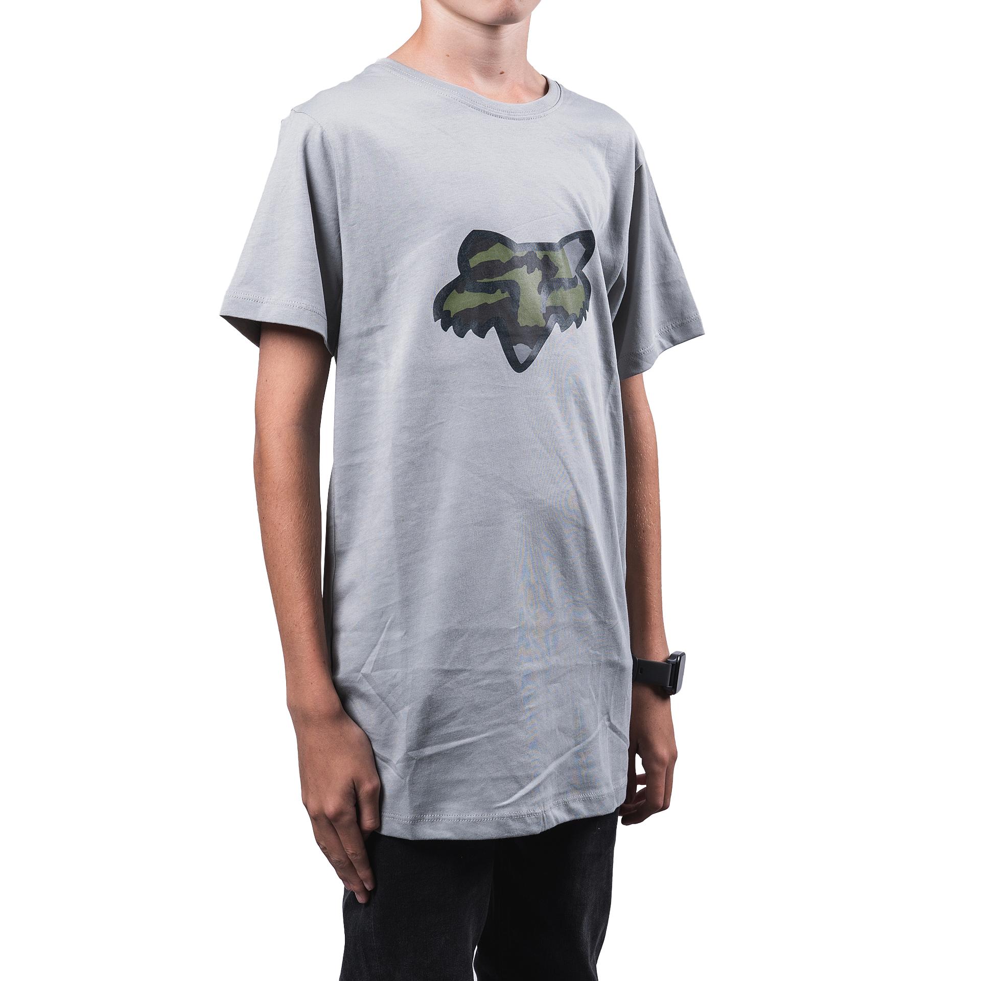 Polera Lifestyle Niño Predator SS Gris Fox