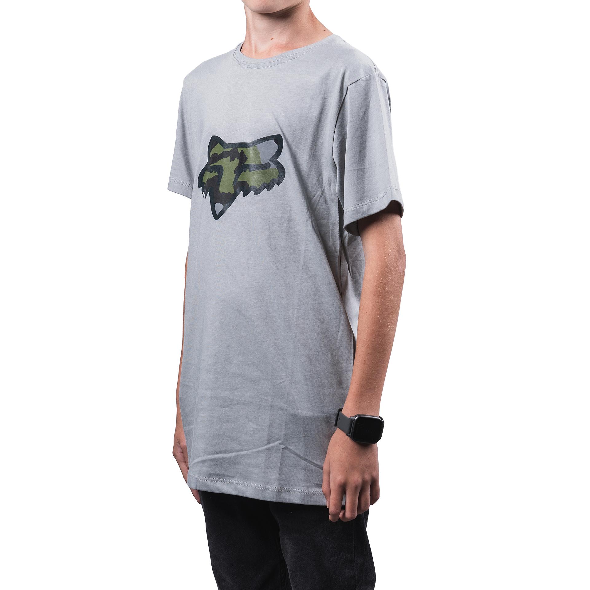Polera Lifestyle Niño Predator SS Gris Fox