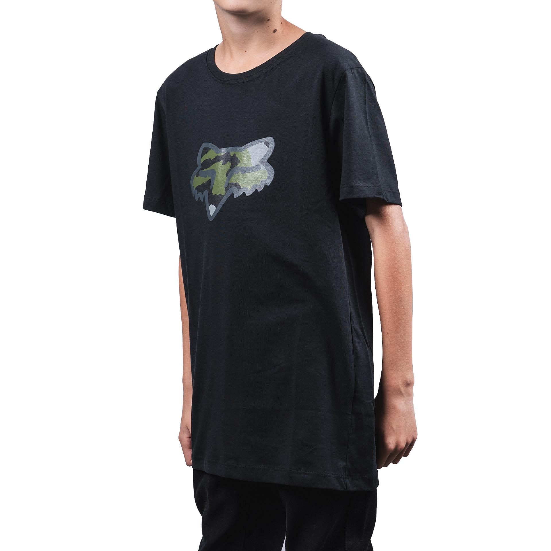 Polera Lifestyle Niño Predator SS Negro Fox
