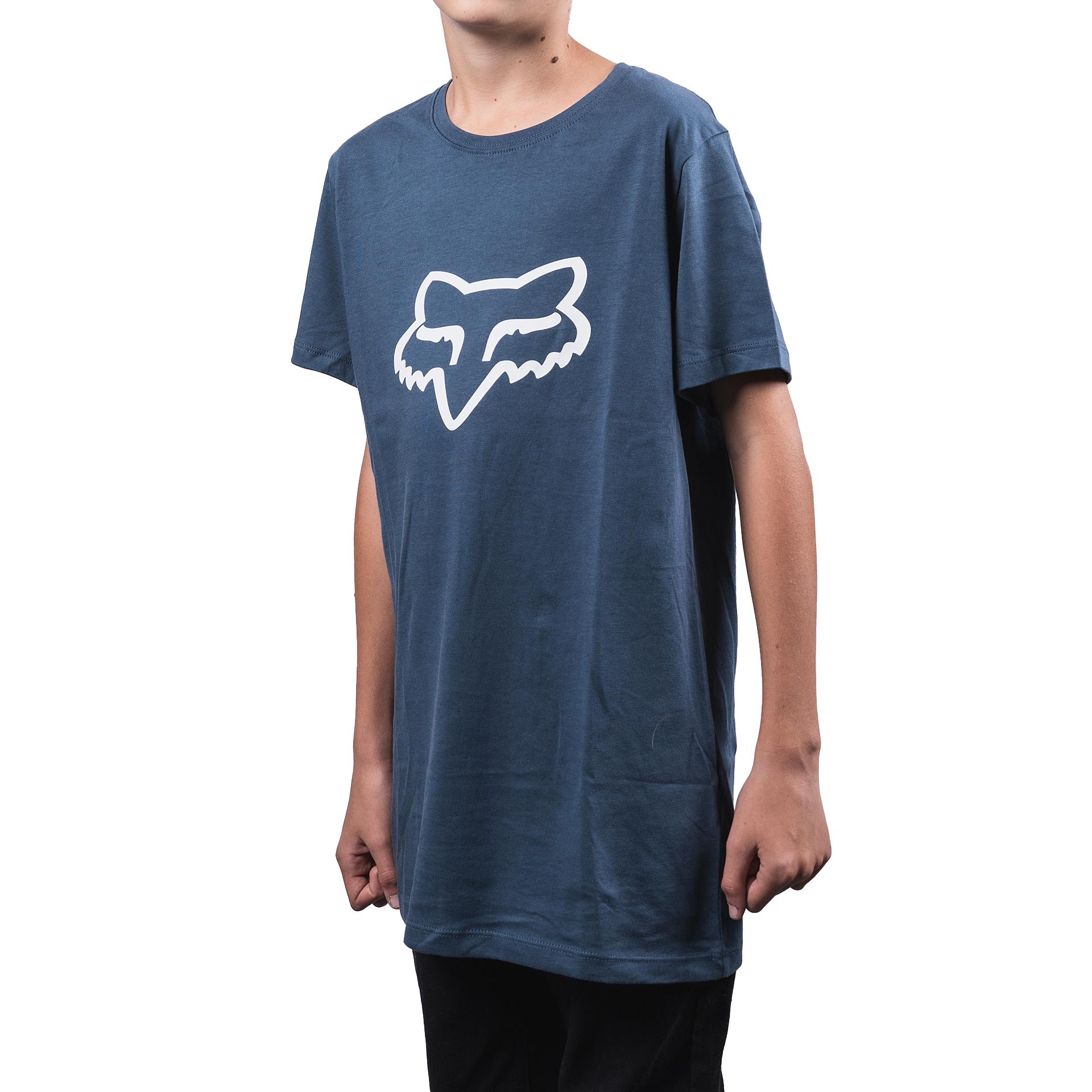 Polera Lifestyle Niño Legacy Head Azul Fox