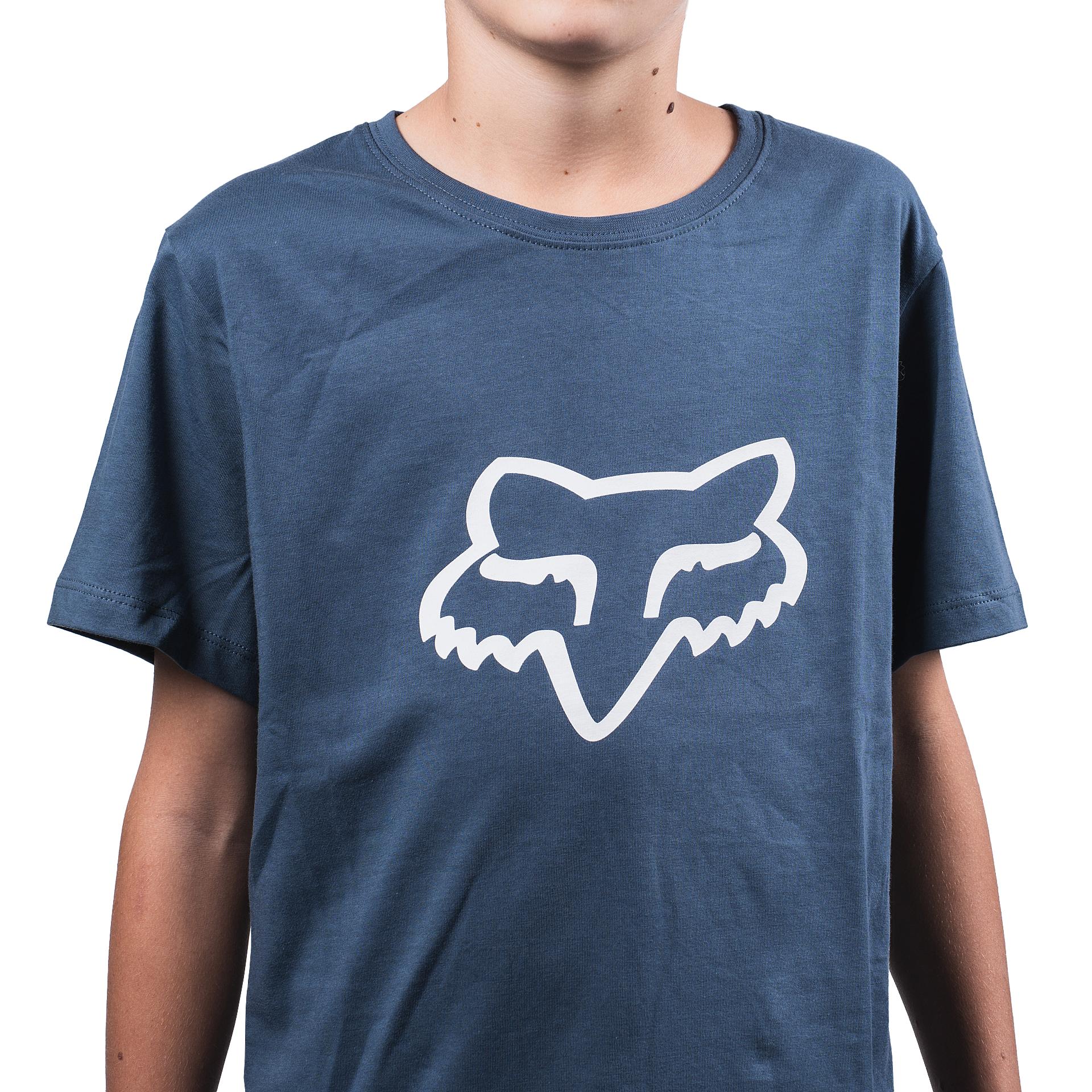 Polera Lifestyle Niño Legacy Head Azul Fox
