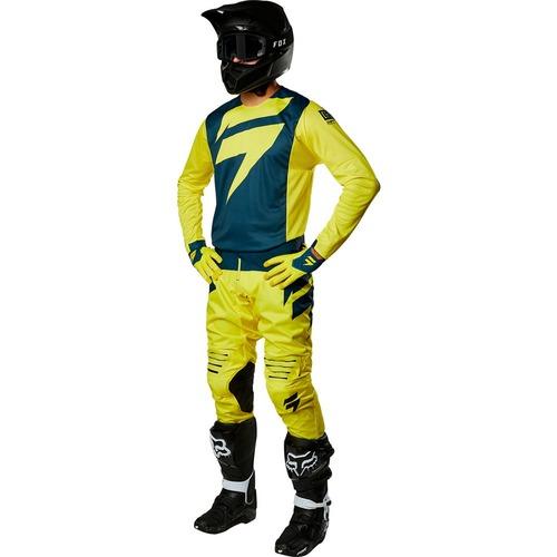 Polera Moto Black Mainline Amarillo Azul Shift