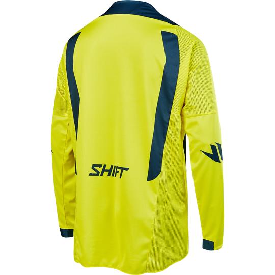 Polera Moto Black Mainline Amarillo Azul Shift