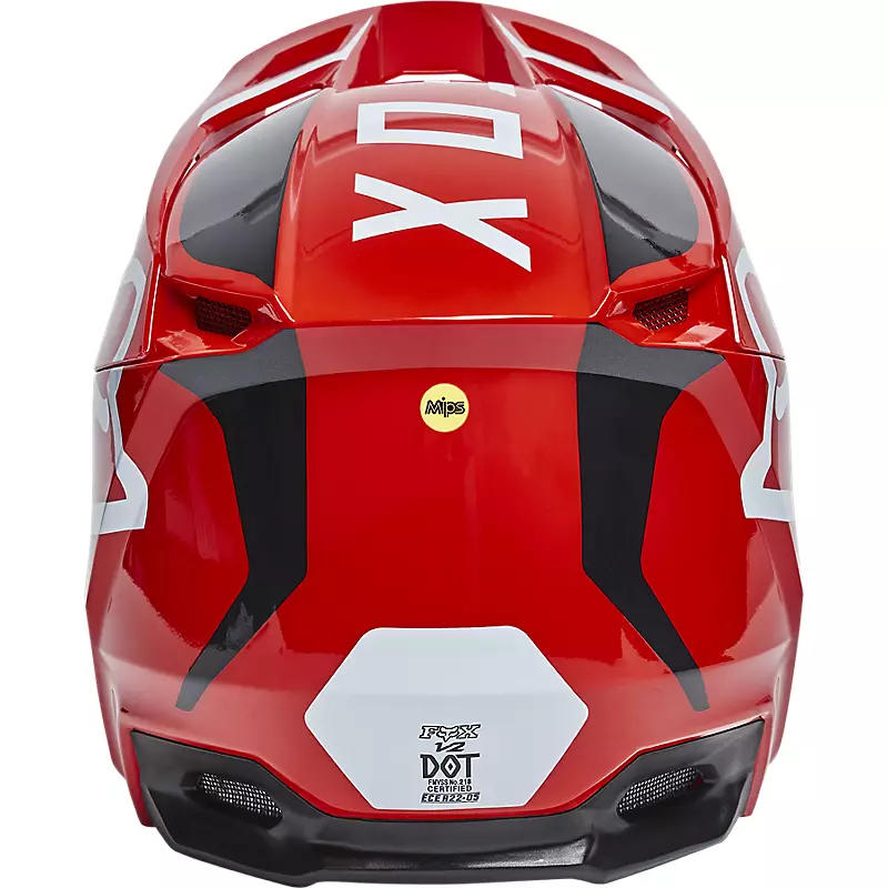 Casco Moto V2 Merz Rojo Fox