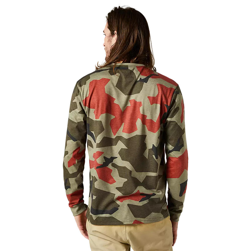 Polera Lifestyle BKNR Manga Larga Camo Verde Fox