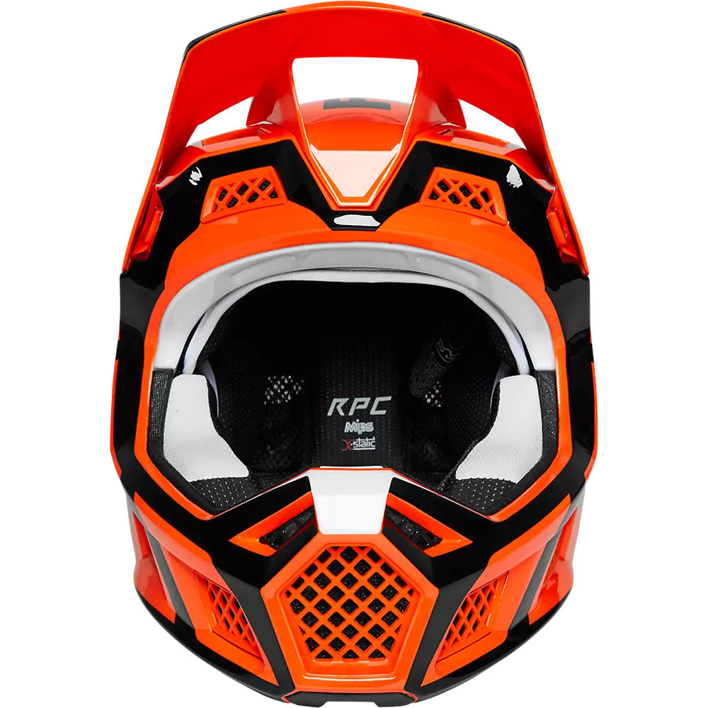 Casco Bicicleta Rampage Pro Carbon Mips™ Dvide Naranjo Fox