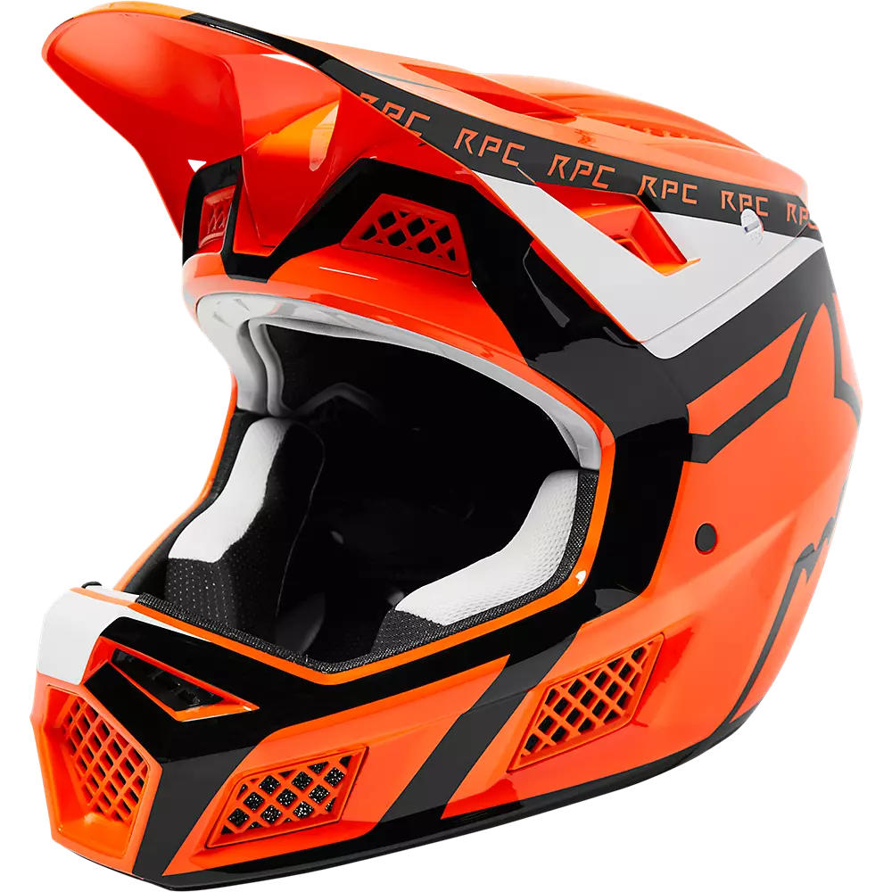 Casco Bicicleta Rampage Pro Carbon Mips™ Dvide Naranjo Fox