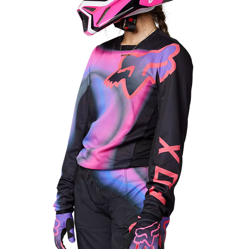 Polera Moto Mujer 180 Toxsyk Negro/Rosado Fox - Rideshop