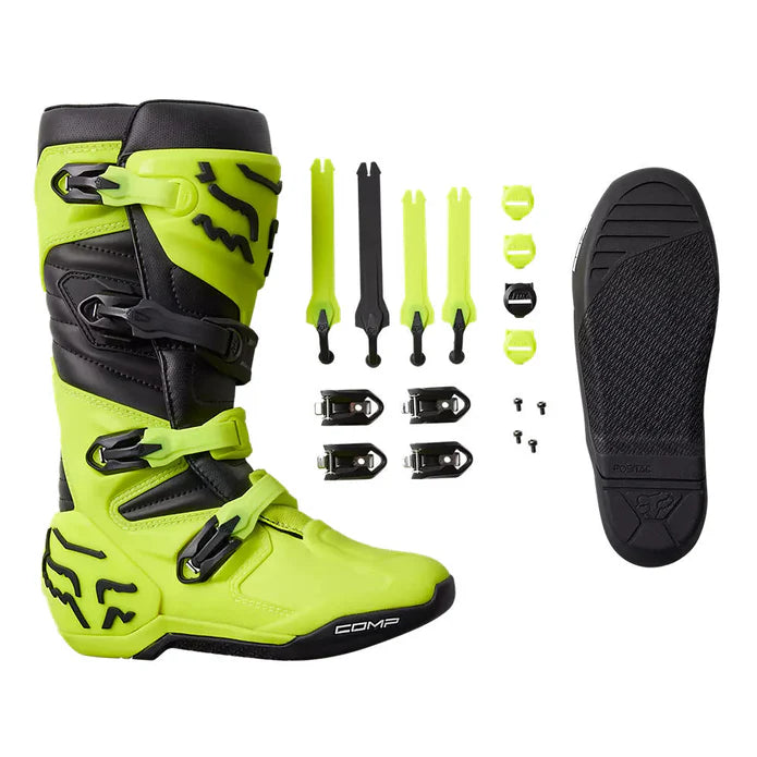 FOX Botas Moto Comp Amarillo - Rideshop