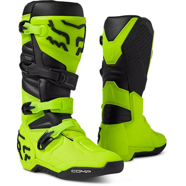 FOX Botas Moto Comp Amarillo - Rideshop