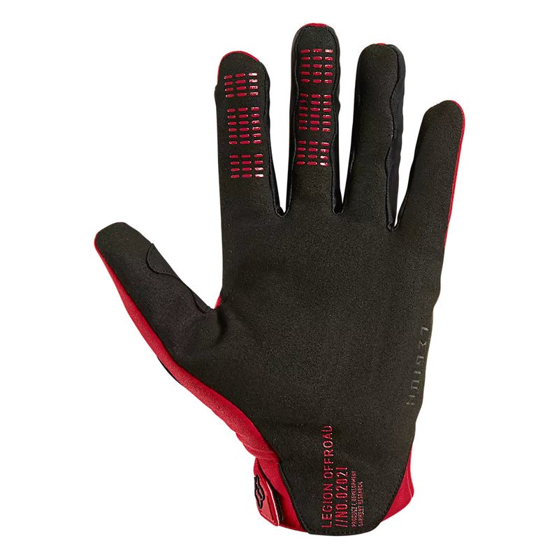 Guantes Moto Defend Thermo Offroad CE Rojo Fox - Rideshop