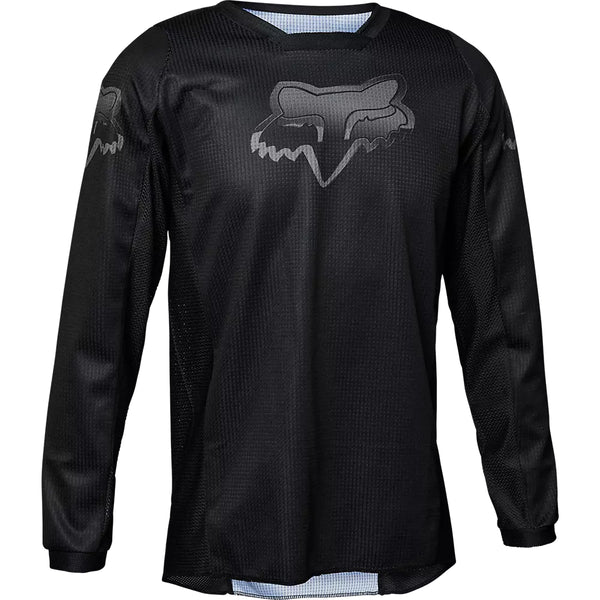 Polera Moto Niño 180 Blackout Negro Fox - Rideshop