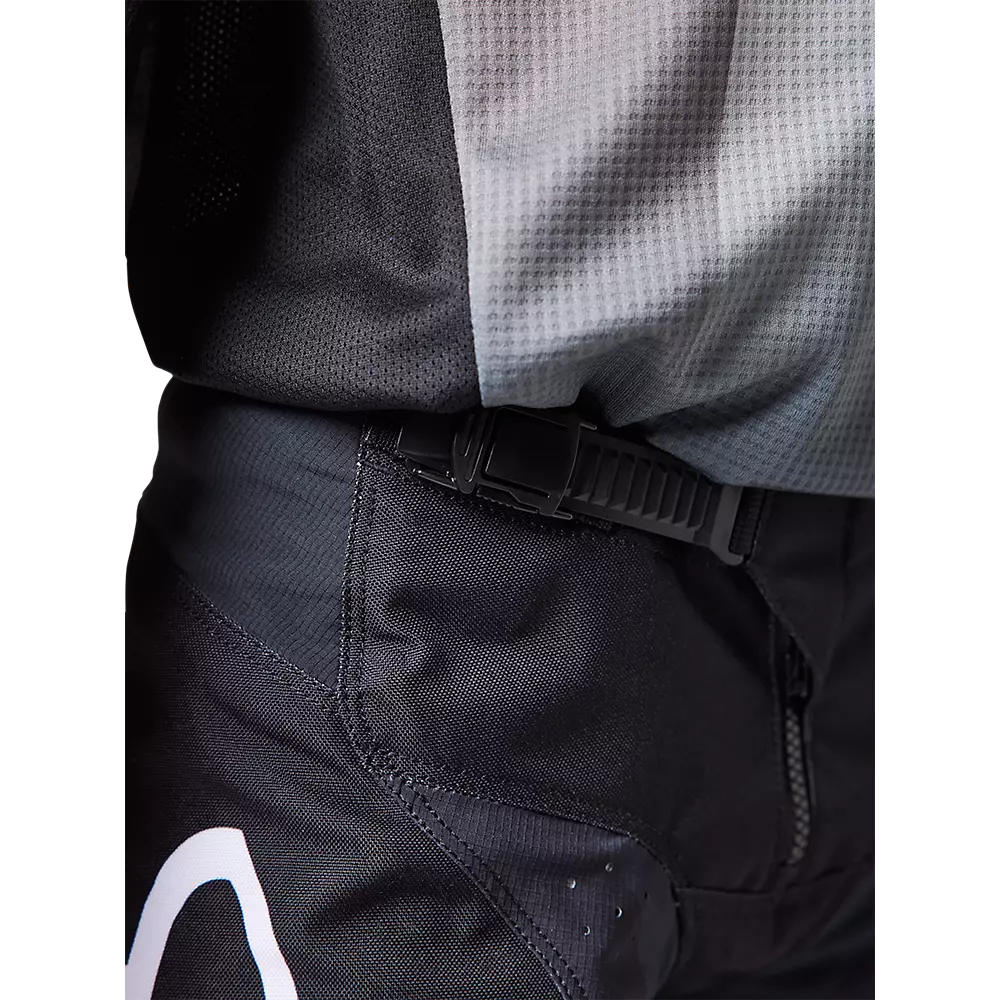 Pantalon Moto Niño 180 Leed Negro/Blanco Fox