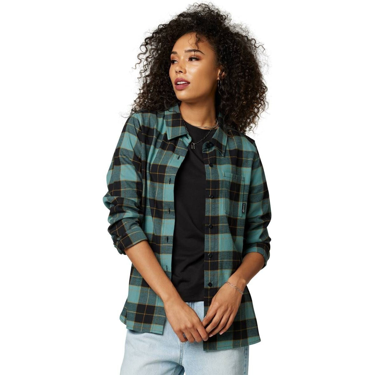Camisa Lifestyle Mujer Pines Celeste Fox - Rideshop