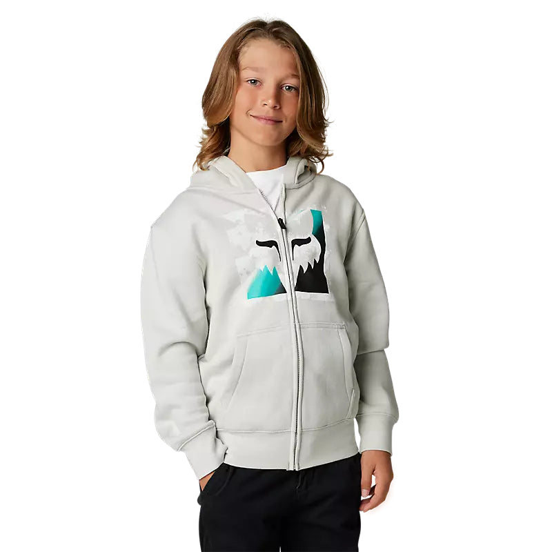 Poleron Lifestyle Niño Detonate Gris Claro Fox - Rideshop