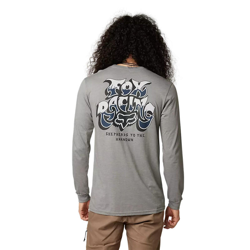 Polera Lifestyle Manga Larga Colel Gris Fox