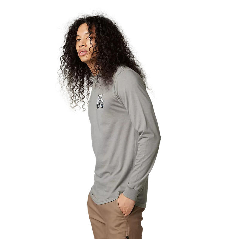 Polera Lifestyle Manga Larga Colel Gris Fox