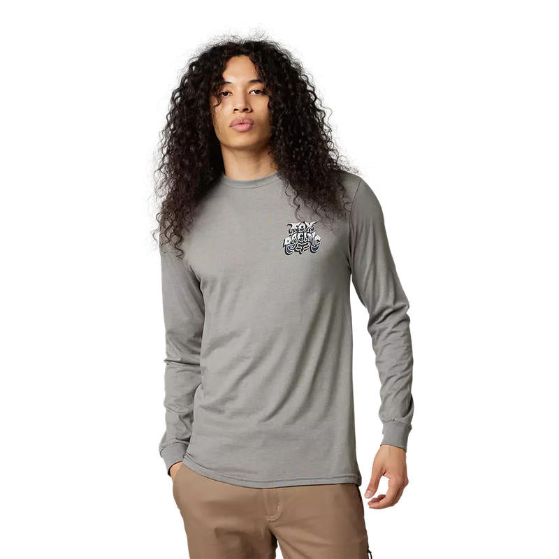 Polera Lifestyle Manga Larga Colel Gris Fox