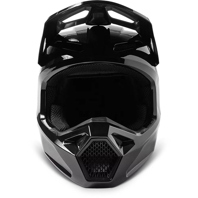 Casco Moto V1 Solid Negro Fox - Rideshop