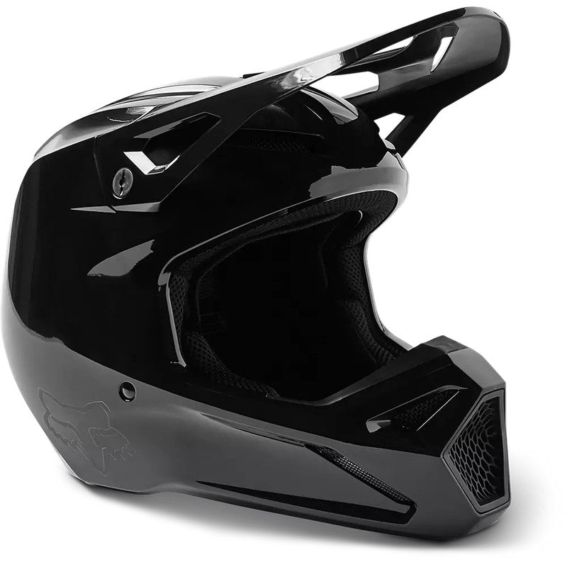 Casco Moto V1 Solid Negro Fox - Rideshop