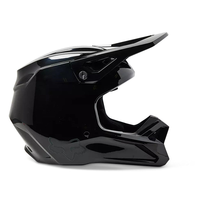 Casco Moto V1 Solid Negro Fox - Rideshop