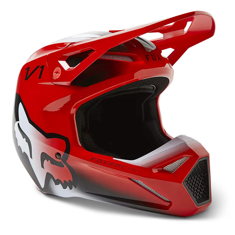 Casco Moto Niño V1 Toxsyk Rojo Fox - Rideshop