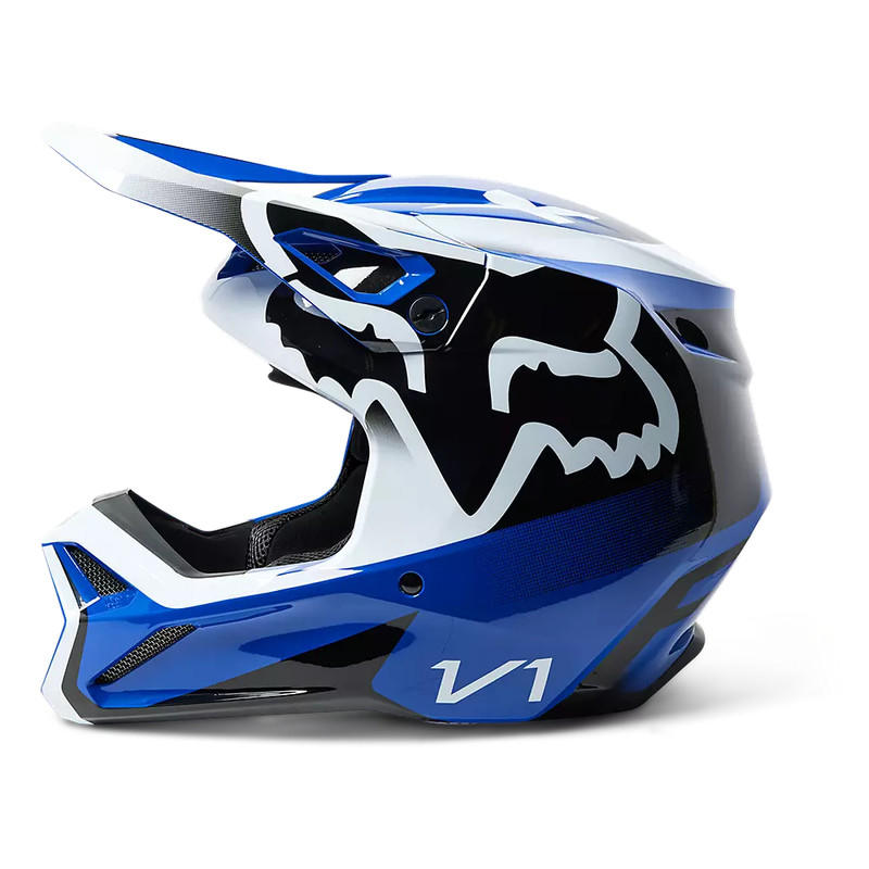 Casco Moto V1 Leed Azul Fox