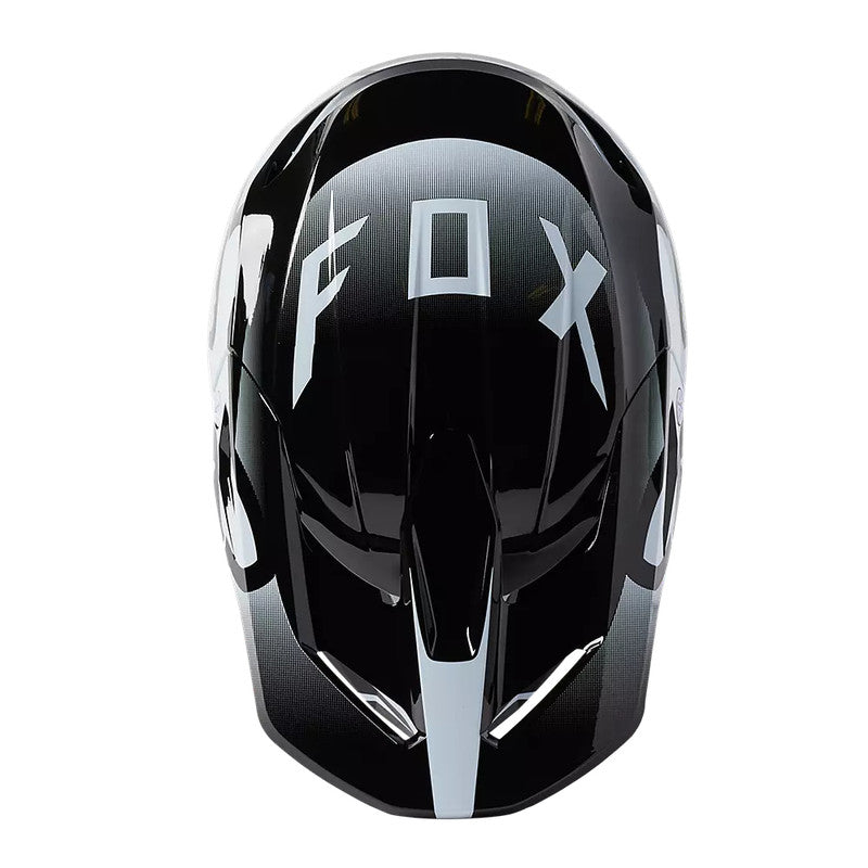 Casco Moto Niño V1 Leed Blanco/Negro Fox - Rideshop