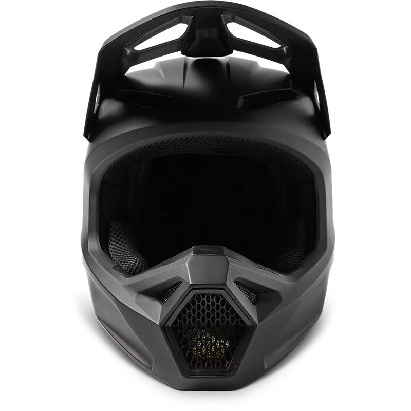 Casco Moto V1 Solid Negro Mate Fox - Rideshop