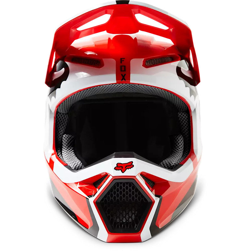 Casco Moto V1 Leed Rojo Fox - Rideshop