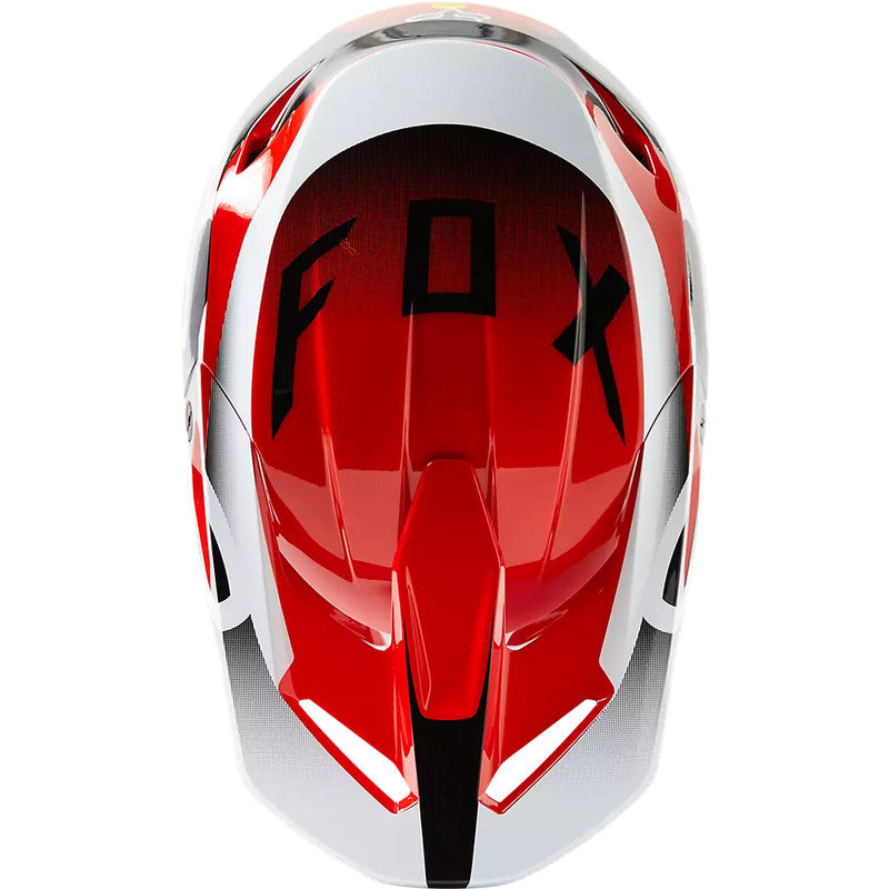 Casco Moto V1 Leed Rojo Fox - Rideshop