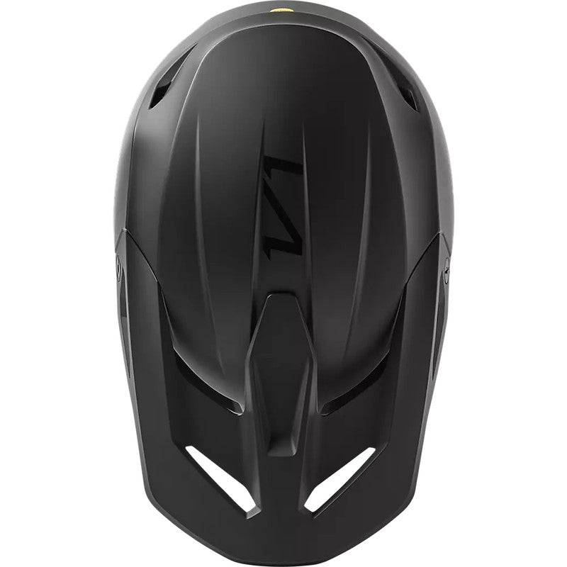 Casco Moto V1 Solid Negro Mate Fox - Rideshop