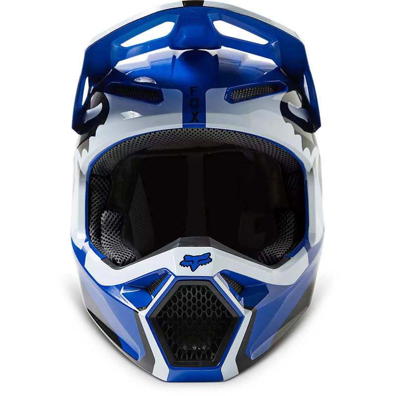 Casco Moto V1 Leed Azul Fox