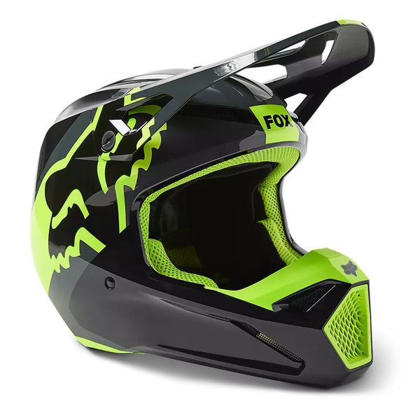 Casco Moto Niño V1 Xpozr Negro Fox - Rideshop